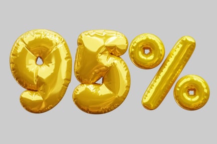 Preview: Ninety Five Percent Discount With Golden Balloons