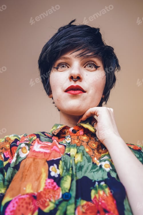 Preview: Cool transgender and androgynous woman