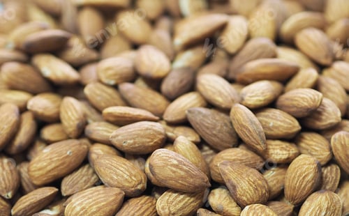 Preview: Dried brown toasted almonds nut snack, Vegetarian meal, Healthy eating ready for eat