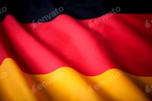 Preview: Picture Of The German Flag With Wavy Texture