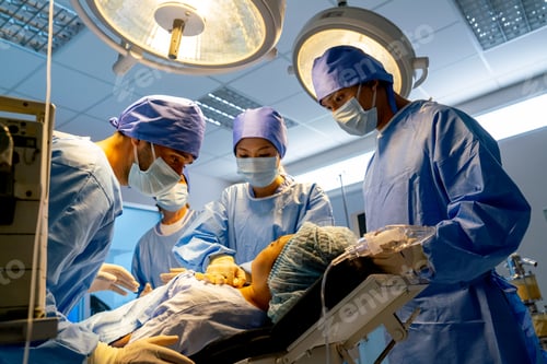 Preview: Close up doctor in operation room look and take care the patient in operation room