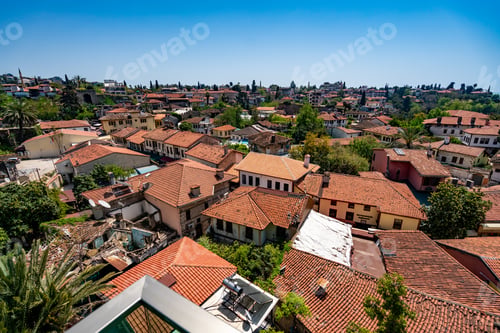 Preview: View of Antalya old city Kaleici quarter. ANTALYA, TURKEY