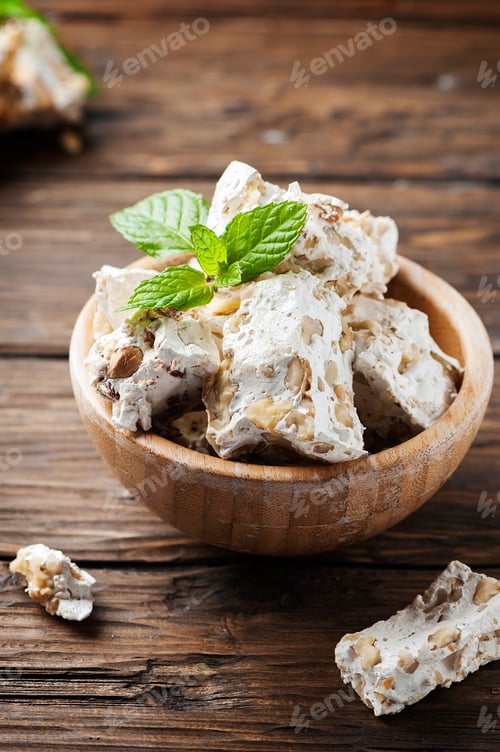 Preview: Traditional italian nougat with nuts