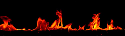 Preview: Fire flames on Abstract art black background