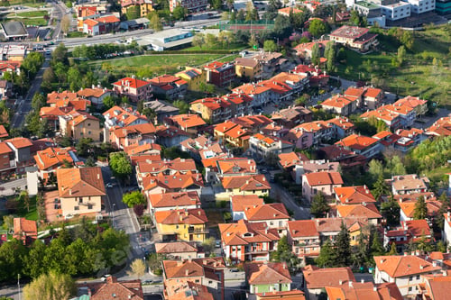 Preview: Modern San Marino Suburban districts view from above