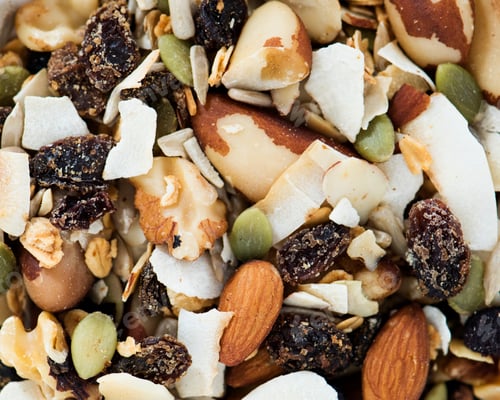 Preview: Healthy Trail Mix Ingredients Filling the Frame