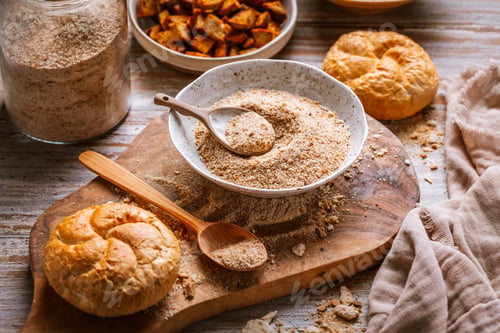 Preview: Zero waste concept - Making homemade panko and breadcrumbs from leftover bread and buns