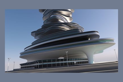 Preview: Sleek Layered Futuristic Skyscraper