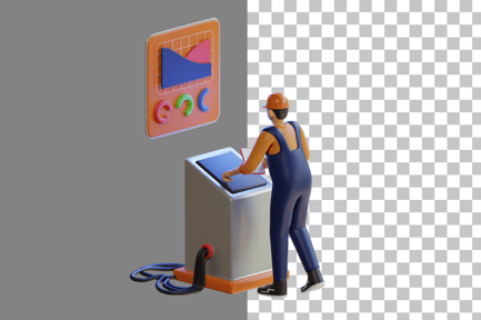 Preview: Mechanic 3D Illustration