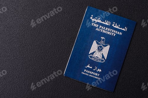 Preview: International passport of a citizen Palestine