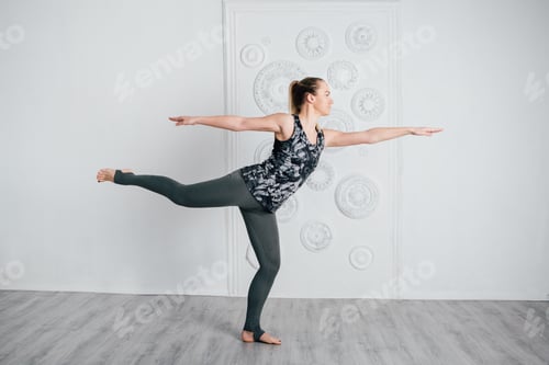 Preview: Young Sporty Girl In The Gym. Healthy Development, Fitness And Relaxation. Healthy Lifestyle