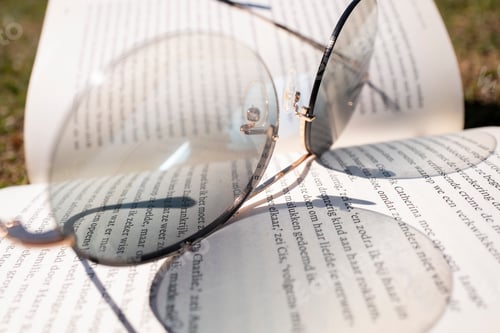 Preview: Book and Glasses on a Sunny Day