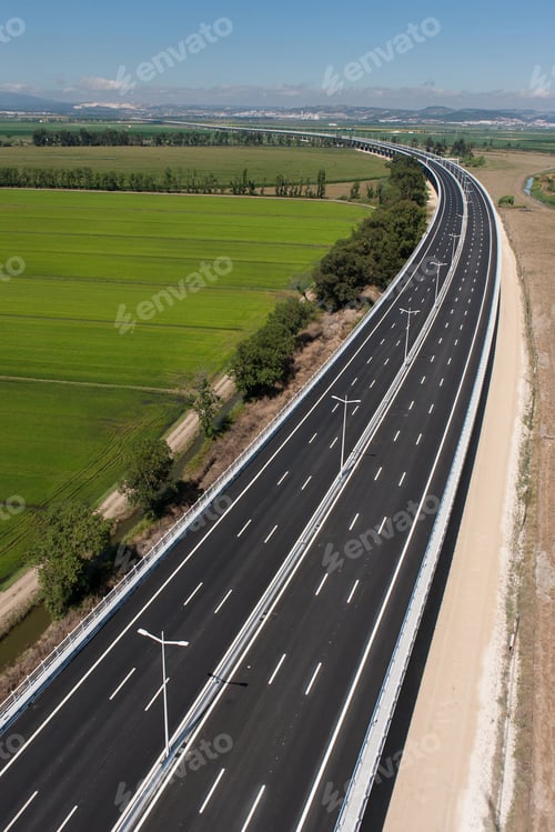 Preview: Aerial view of motorway