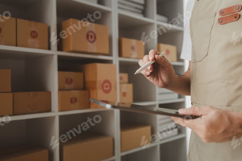 Preview: tablet are being used to do various activities to promote sales to stores, owner of an online store