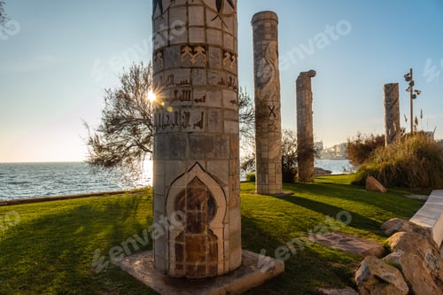 Preview: The lovely columns on Avenida de los Marineros in the coastal town of Torrevieja