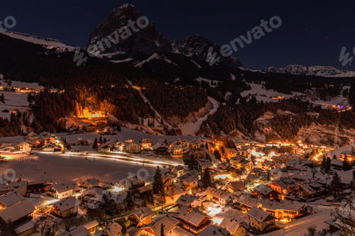 Preview: Magic view of a village in winter
