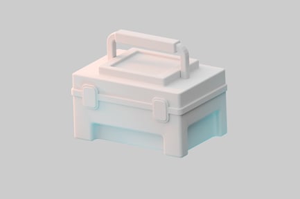 Preview: Minimalist toolbox with handle