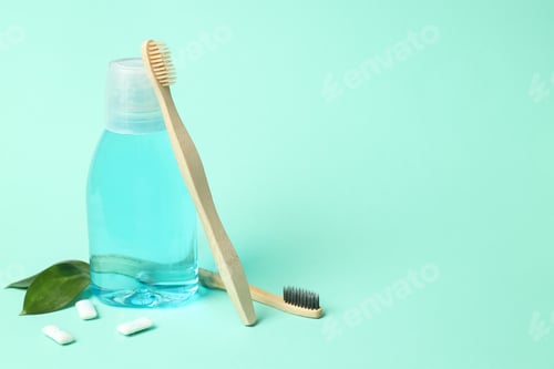 Preview: Concept of tooth or oral care, space for text