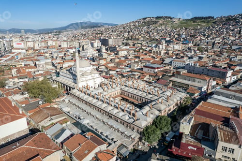 Preview: Izmir City Centre Drone Photo, Kemeralti Konak, Izmir Turkey