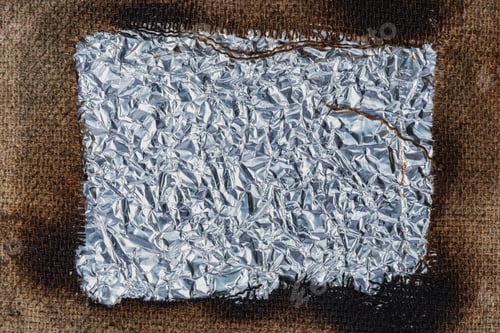 Preview: Burned Canvas- Charred Piece Of Cloth. Suitable For Use In Creative Projects Of Designers.