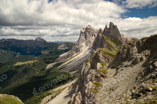 Preview: Majestic mountain scenery - Seceda, Dolomites, Italy.