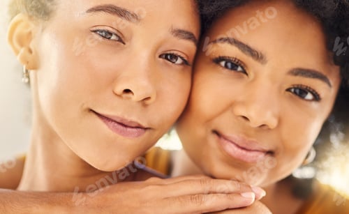 Preview: Shes my ride or die. Shot of two young female friends spending time together at home.