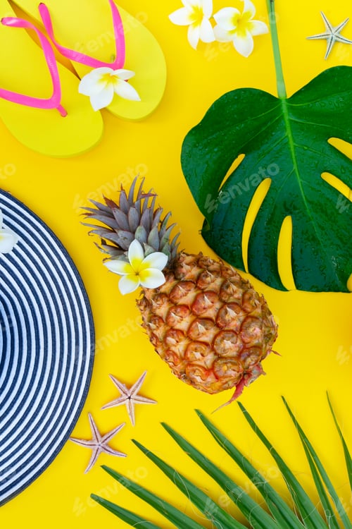 Preview: Summer flat lay scenery