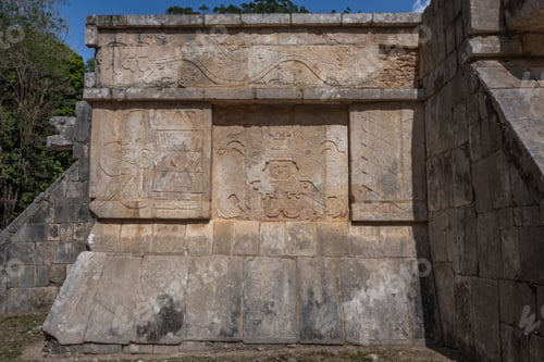 Preview: Carved panels of the Venus Platform - Chichen Itza, Yucatan, Mexico