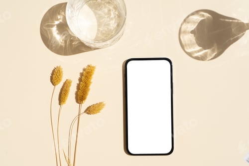 Preview: Champagne and grass styled stock scene