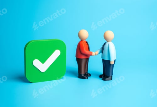 Preview: Agree. Reach an agreement. Resolve a dispute. Business negotiations.
