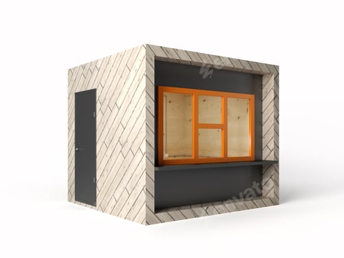 Preview: Modern design store booth 3d rendering