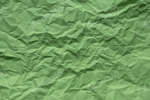 Preview: Green color crumpled paper for background.