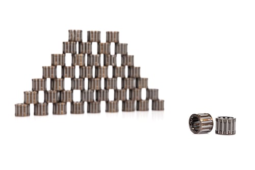 Preview: pyramid of bearings on a white background