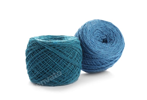 Preview: Two Balls of Yarn on White Background