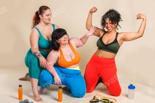 Preview: Plus size women posing for body acceptance
