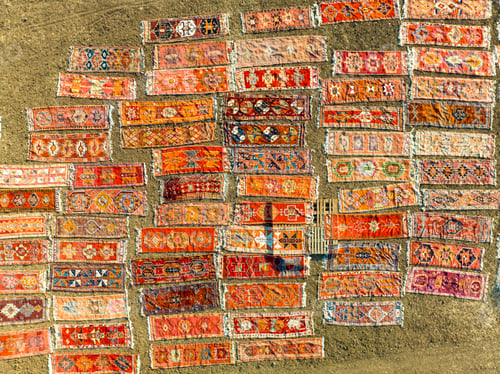 Preview: Carpet Fields in the Summer Season Drone Photo, Dosemealti Antalya, Turkey (Turkiye)