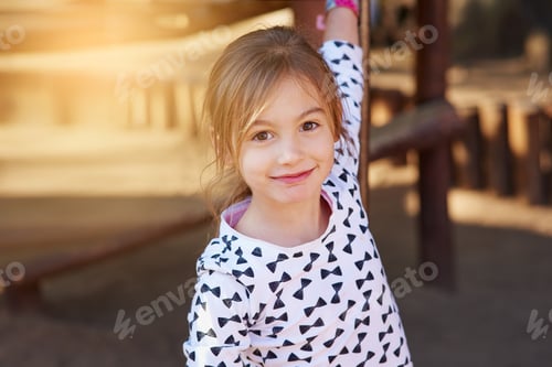Preview: Shes ready for a day of fun. Portrait of a little girl enjoying some time outdoors.