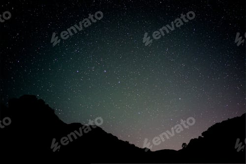 Preview: The Milky Way And Some Trees In Mountains