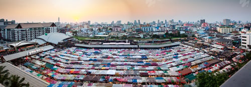 Preview: colorful Night Train Market Ratchada, Bangkok, Thailand