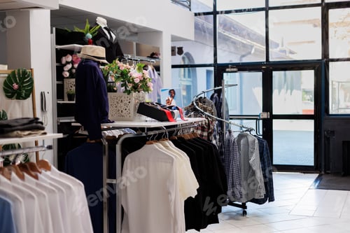 Preview: Boutique filled with racks and hangers