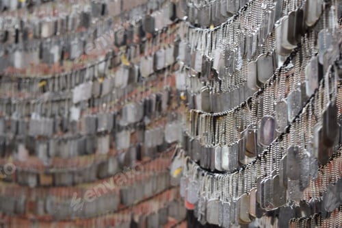 Preview: Unmarked dog tags remember fallen soldiers at Old North Memorial garden in Boston