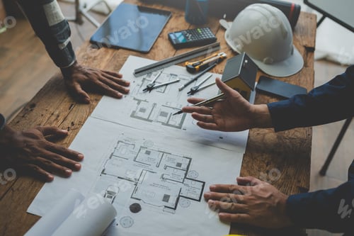 Preview: Construction concept and teamwork Structure of the meeting Engineers or architects for projects work