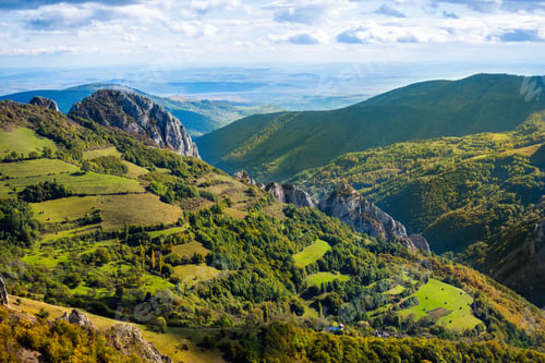 Preview: Beautiful landscape with the Apuseni Mountains In Romania