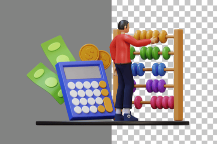 Preview: Male Accountant 3D Illustration