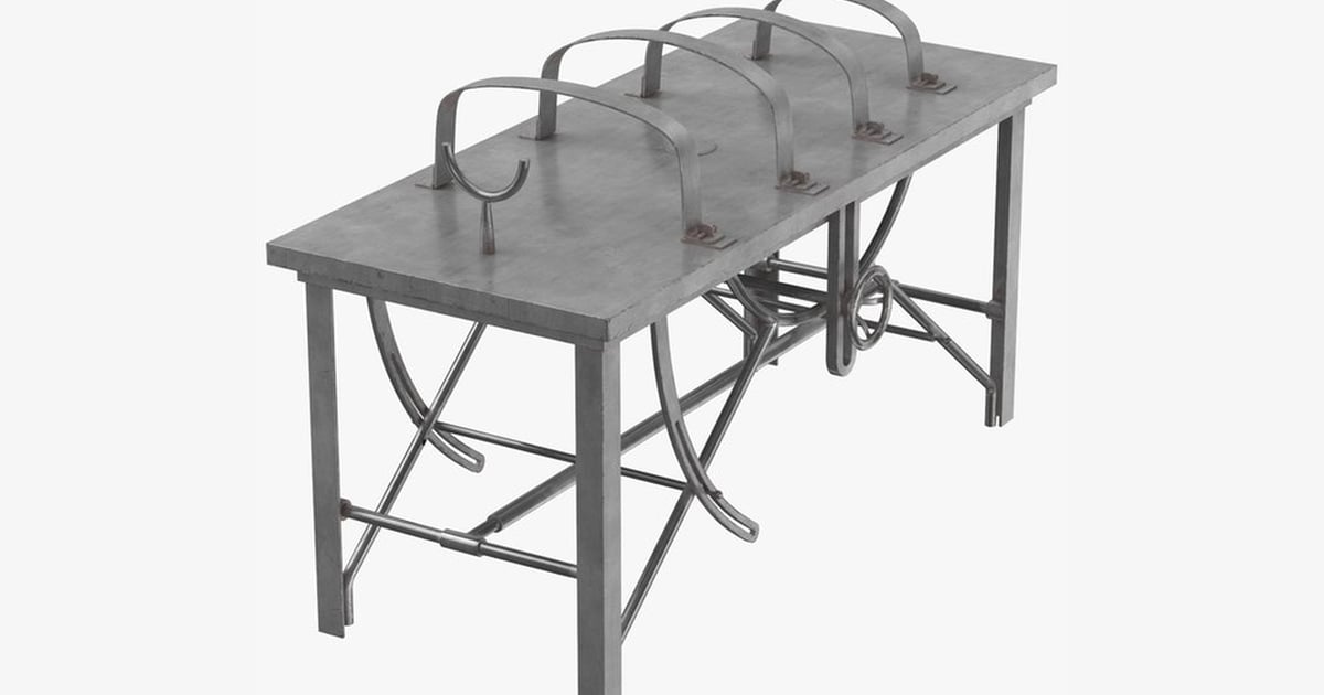 Industrial Operating Table - Mad Scientist Lab 3D, Incl. emergency ...
