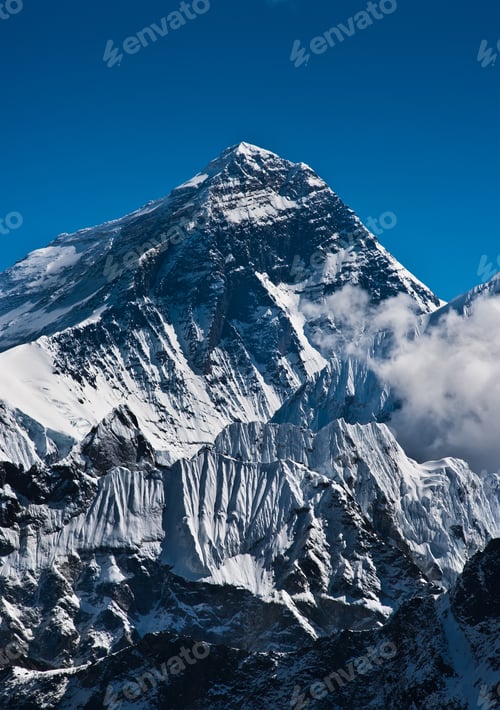 Preview: Everest Mountain Peak or Sagarmatha: 8848 m