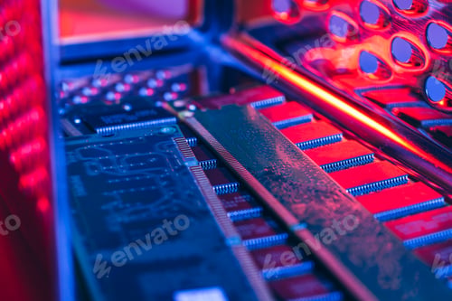 Preview: computer random access memory (RAM) close up