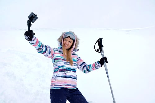 Preview: Takes photo on smatphone.USING PHONES IN WINTER