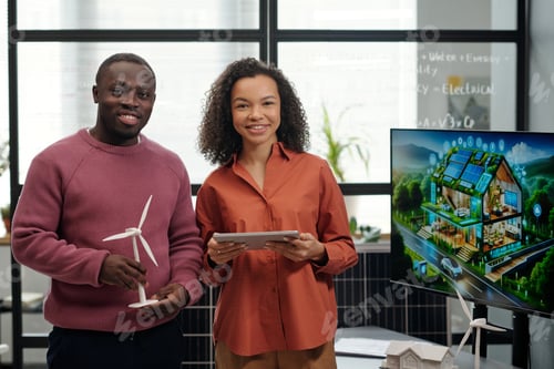 Preview: Happy young African American employees