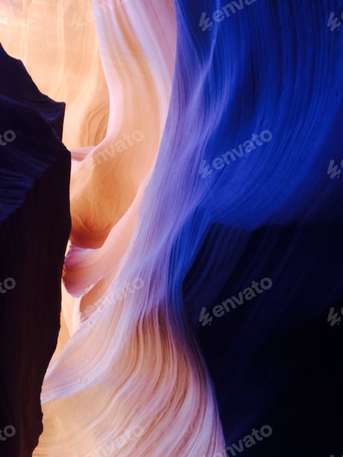 Preview: Beautiful textures of the Antelope Canyon, Arizona, The USA